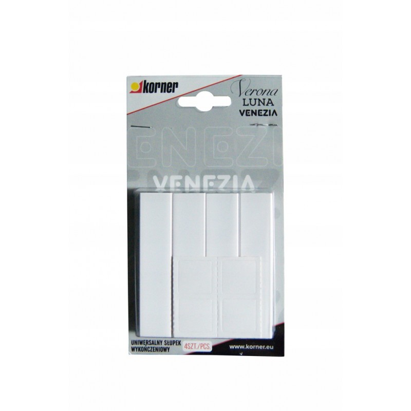 UNIWERSALNY SŁUPEK NAROŻNK 8,3 PVC DO LISTWY VENEZIA 4 SZT