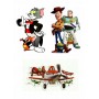 komplet 3 naklejki dziecięce tom & jerry samolot toy story bajka