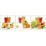 komplet 3 naklejki na płytki ścianę szybę szkło owoce cytrusy pomarańcze sok kuchnia npk 167-P08