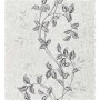 Tapeta 3587-10 liście szara biel srebrny brokat