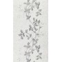Tapeta 3587-10 liście szara biel srebrny brokat