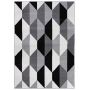 Dywanik SZARY dywan duży 120 x 170 cm SZARY czarny biały nowoczesny