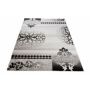 Dywanik SZARY Turecki dywan 80 x 150 cm nowoczesny WZORY gruby miękki