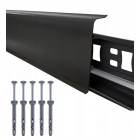 LISTWA PRZYPODŁOGOWA CZARNA 220 CZARNY MAT INDO 2,5MB + KOŁKI