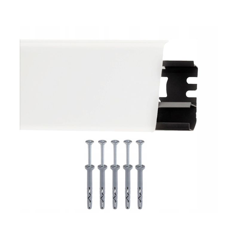 LISTWA PRZYPODŁOGOWA INDO BIAŁA MAT BIAŁY 2,5MB