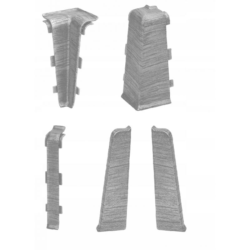 AKCESORIA DO LISTWY INDO 41 ALUMINIUM JASNY CENA ZA SZTUKĘ