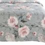 Narzuta na łóżko Flower 200x220cm Pikowana SZARA Róże