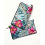 TORBA SKŁADANA EKO PORTFEL NA ZAKUPY TURKUS ROŚLINY
