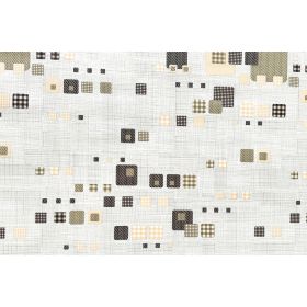 OBRUS CERATA GRUBA NA METRY BEŻOWO SZARA KOSTKI