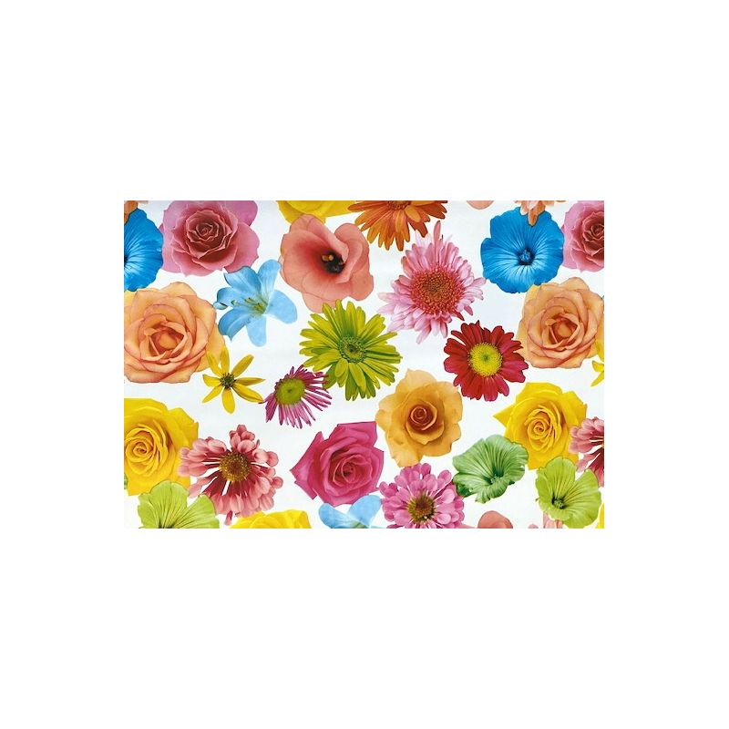 OBRUS CERATA GRUBA NA METRY Kolorowe KWIATY